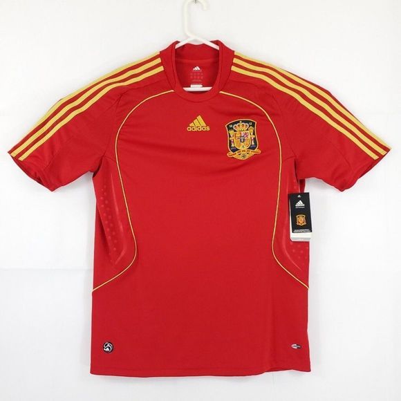 adidas Other - Adidas Spain Home Soccer Football Jersey Shirt 2008 2010 Mens Large Maillot Red